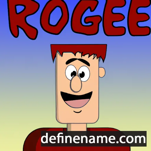 cartoon of the name Roge