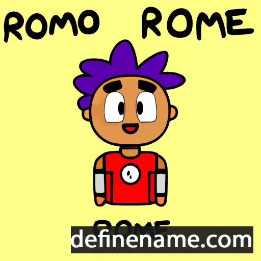 cartoon of the name Rómeó