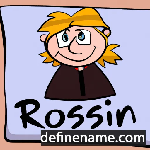 cartoon of the name Röslin