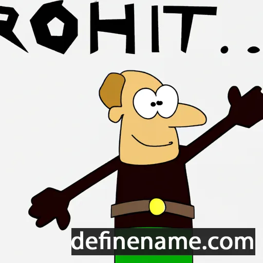 cartoon of the name Røth