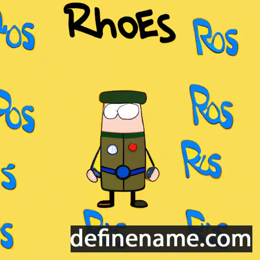 cartoon of the name Rohahes