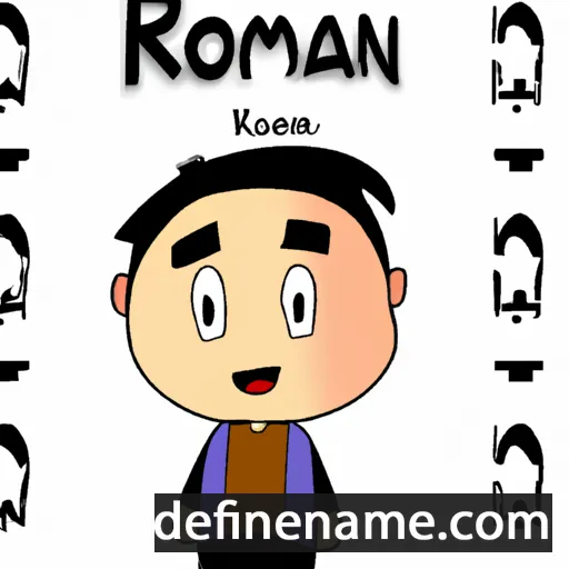 cartoon of the name Roham