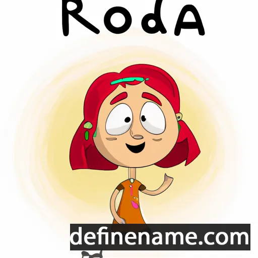 cartoon of the name Rojda