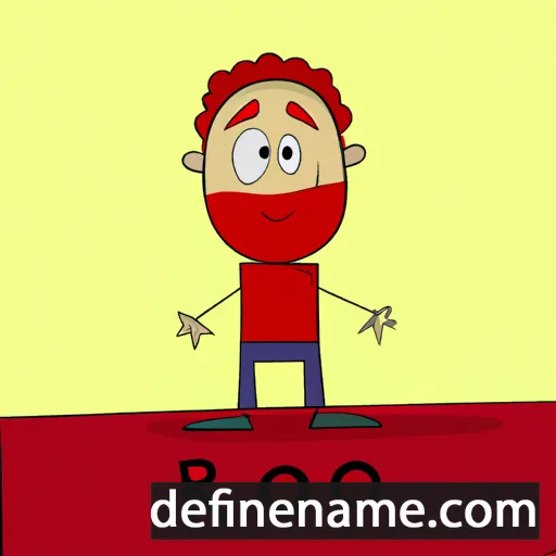 cartoon of the name Rojo