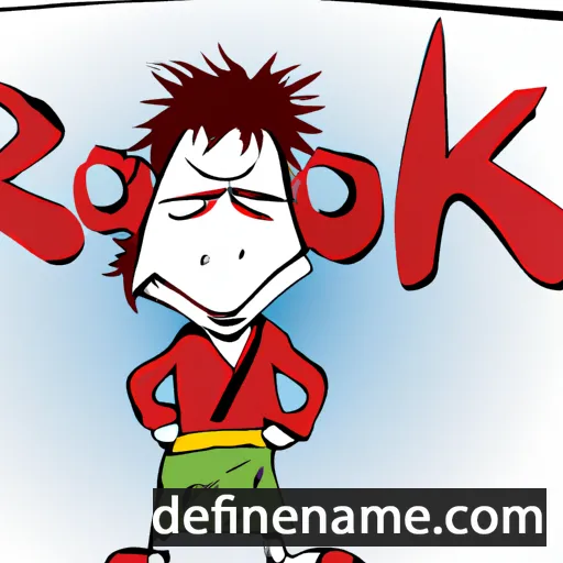 cartoon of the name Rokku