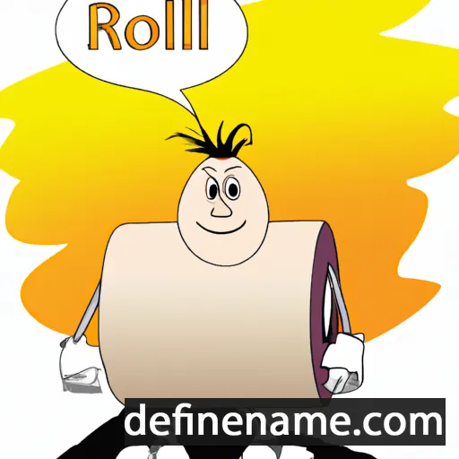 cartoon of the name Roll