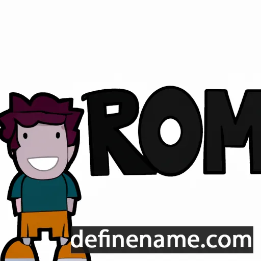 cartoon of the name Rom