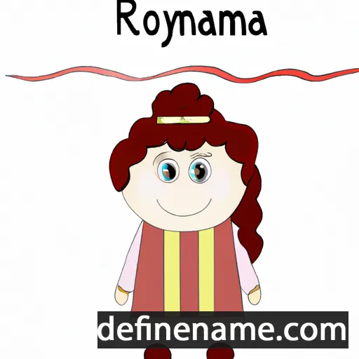 cartoon of the name Romaniya