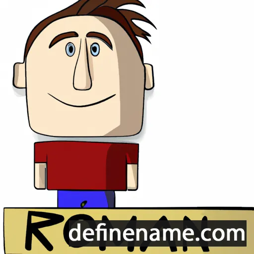 cartoon of the name Romann