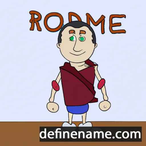 cartoon of the name Romedius