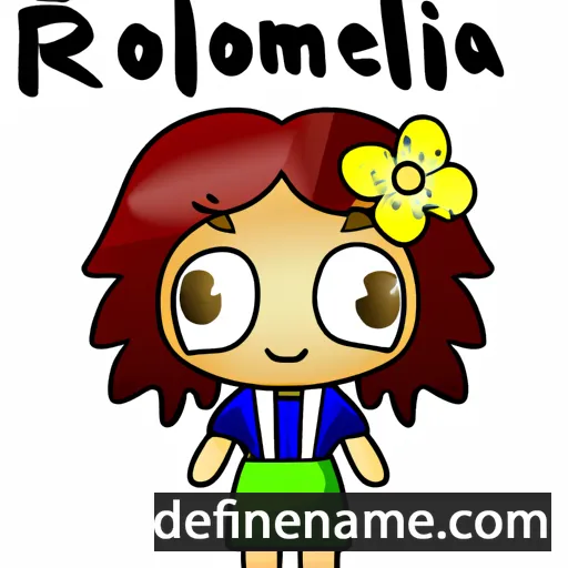 cartoon of the name Romelias