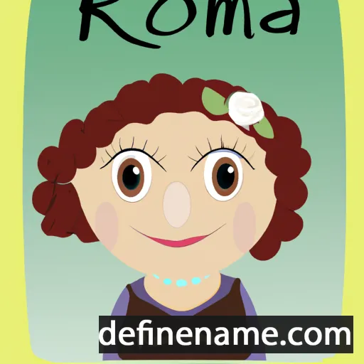 cartoon of the name Romena