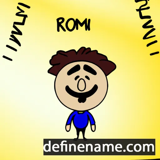 cartoon of the name Romil