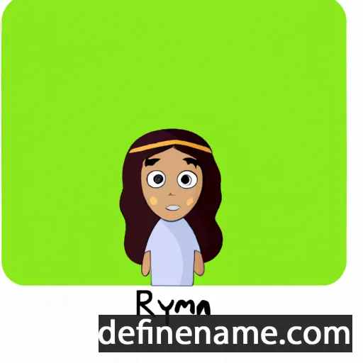 cartoon of the name Romiya