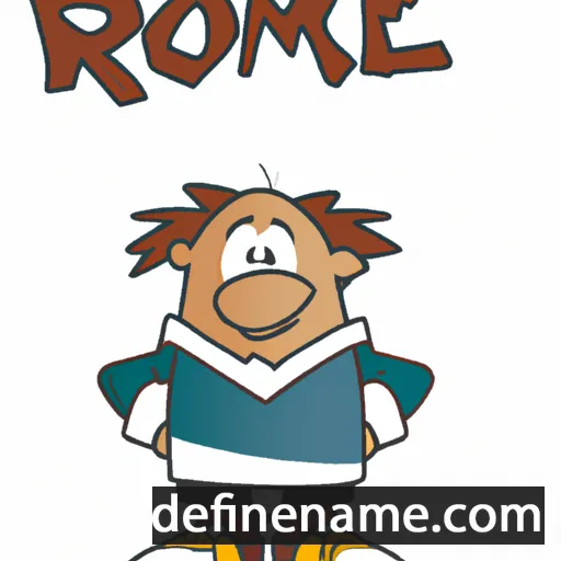 cartoon of the name Romke