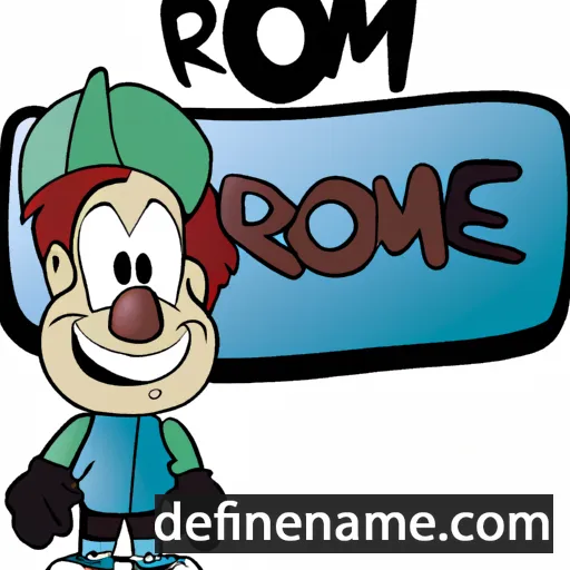 cartoon of the name Romme