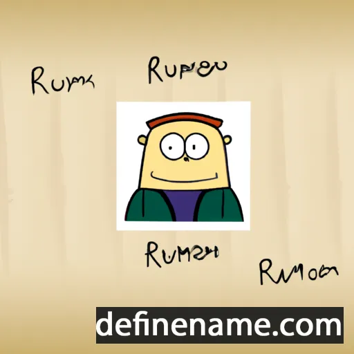 cartoon of the name Romuaud