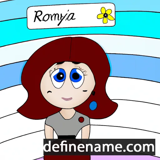 cartoon of the name Romylia