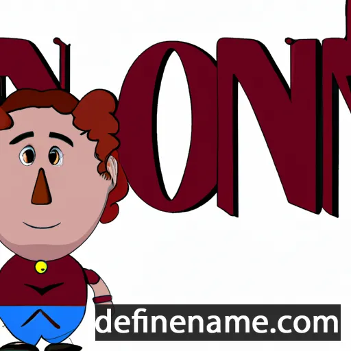 cartoon of the name Ron