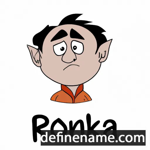 cartoon of the name Ronak