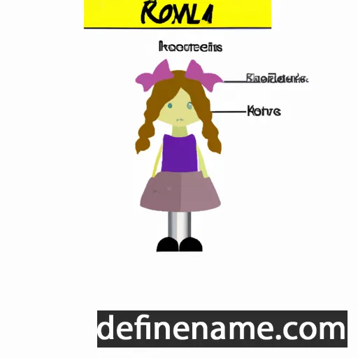 cartoon of the name Ronela