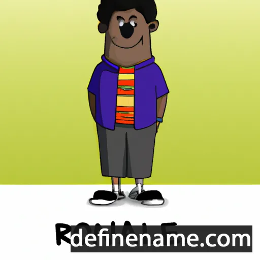 cartoon of the name Ronell