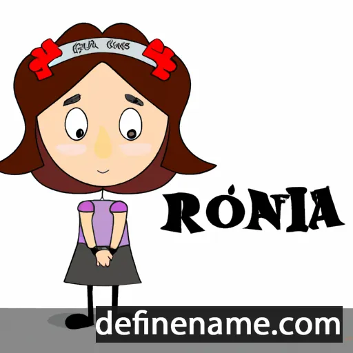 cartoon of the name Ronia