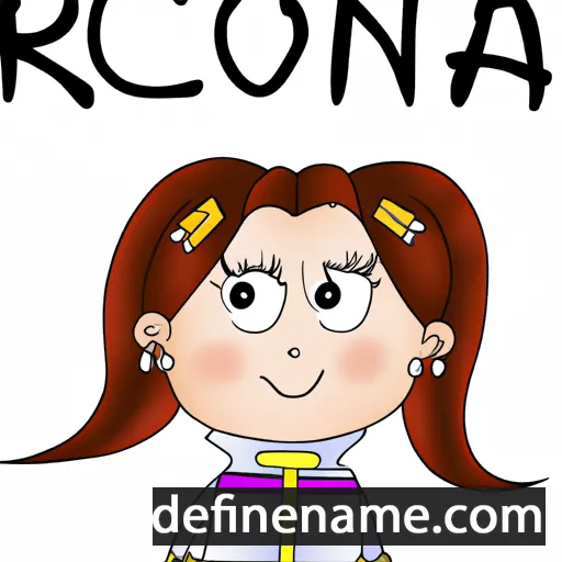 cartoon of the name Ronica