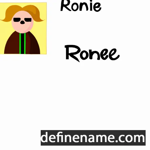 cartoon of the name Ronneke