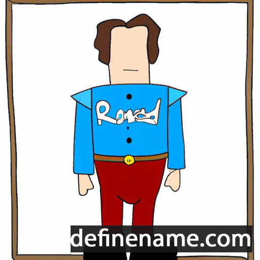 cartoon of the name Ronvald