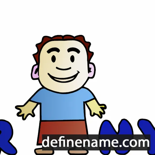 cartoon of the name Rony