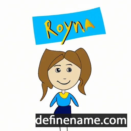 cartoon of the name Ronya