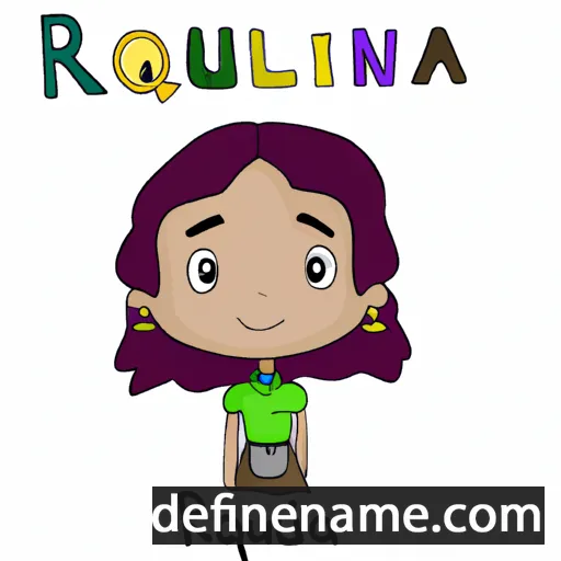 cartoon of the name Roquina