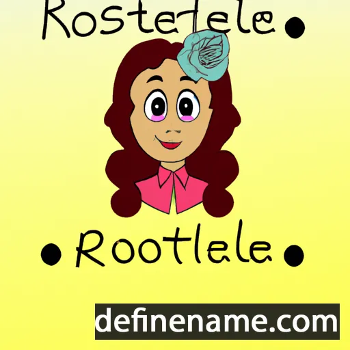 cartoon of the name Rosalette