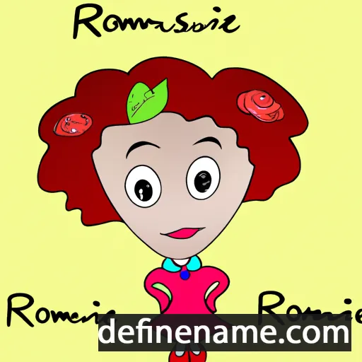 cartoon of the name Rosamie