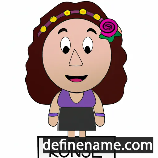 cartoon of the name Rosane