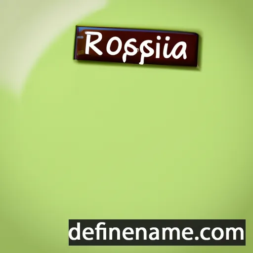 cartoon of the name Rosaspina