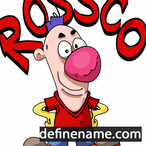 cartoon of the name Roscio