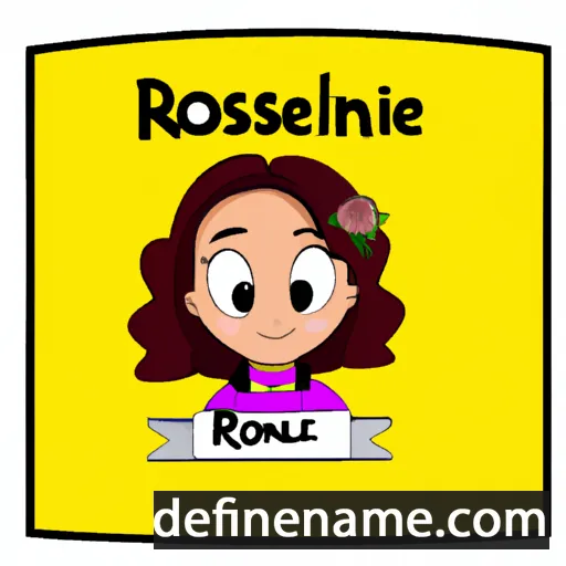 cartoon of the name Roselaine