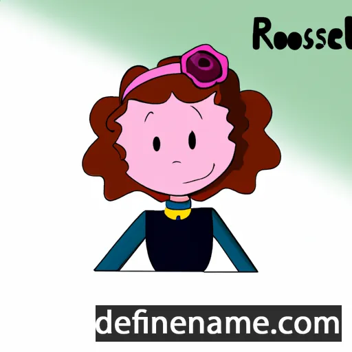 cartoon of the name Roselène