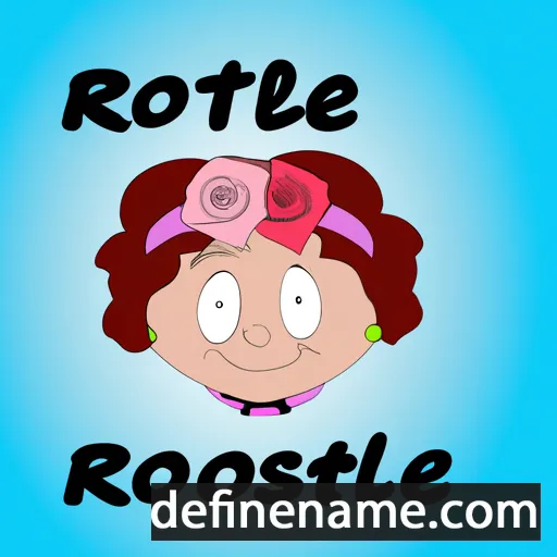 cartoon of the name Roselette