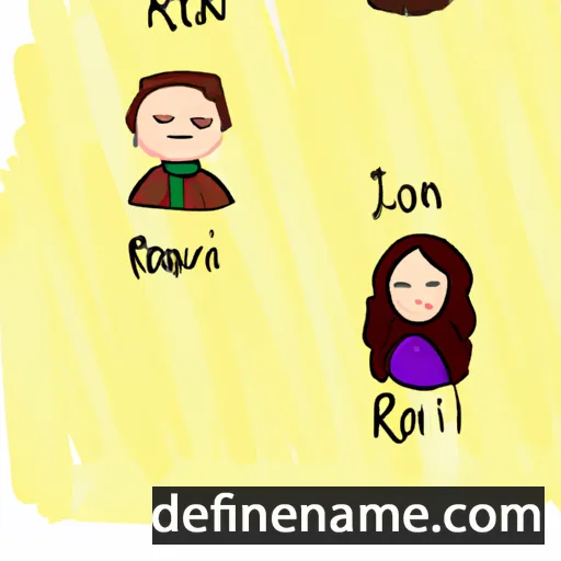 cartoon of the name Roselin