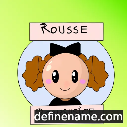 cartoon of the name Roselouise