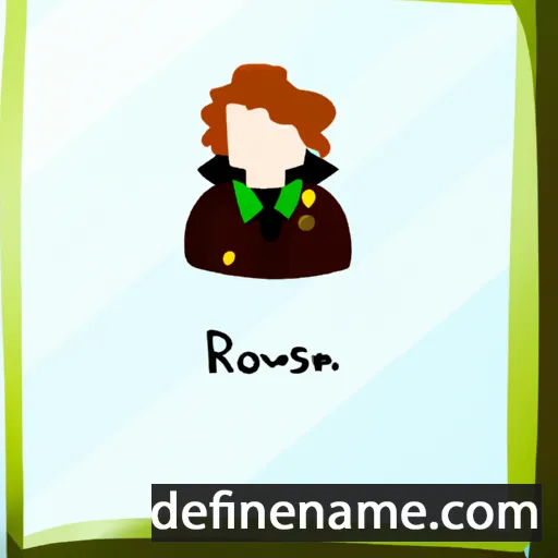 cartoon of the name Rosenwyn