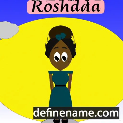 cartoon of the name Roshanda