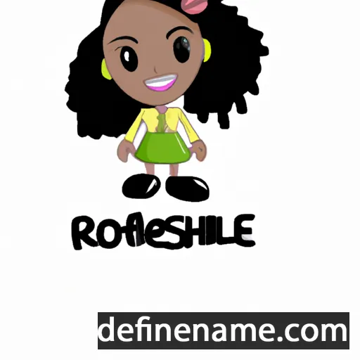 cartoon of the name Roshelle