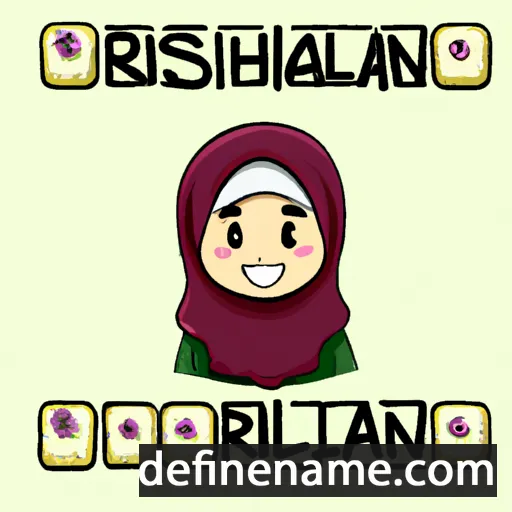 cartoon of the name Roslinah