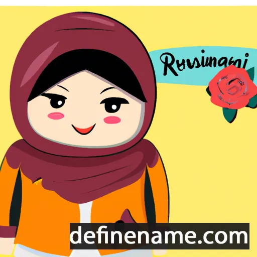 Roslinawati cartoon