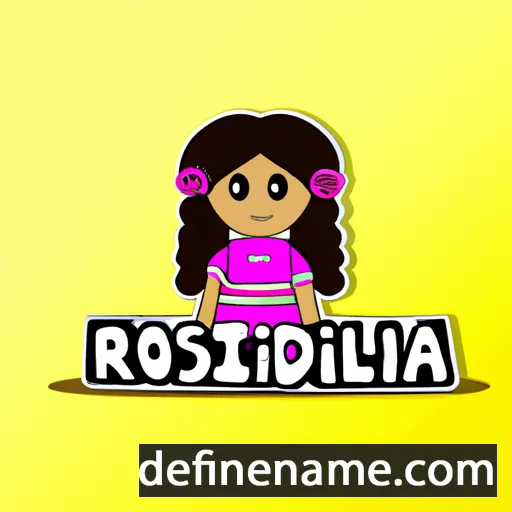 cartoon of the name Roslindah