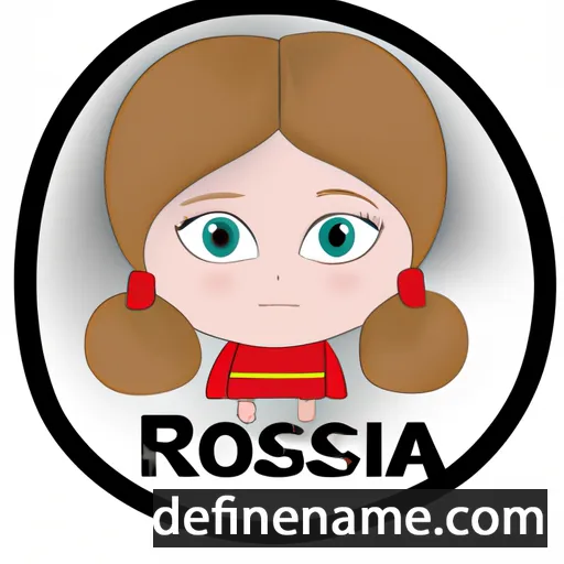 cartoon of the name Rossia